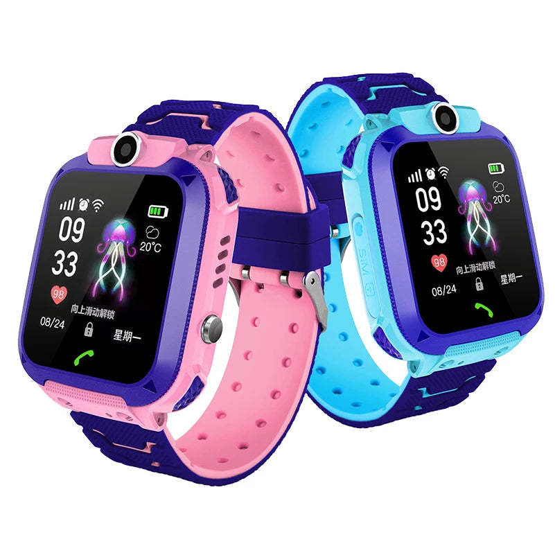 Kinder-Smartwatch mit Kamera, wasserdicht, GPS-Tracking und Anrufen, SOS-Taste
