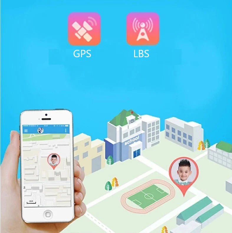Kinder-Smartwatch mit Kamera, wasserdicht, GPS-Tracking und Anrufen, SOS-Taste
