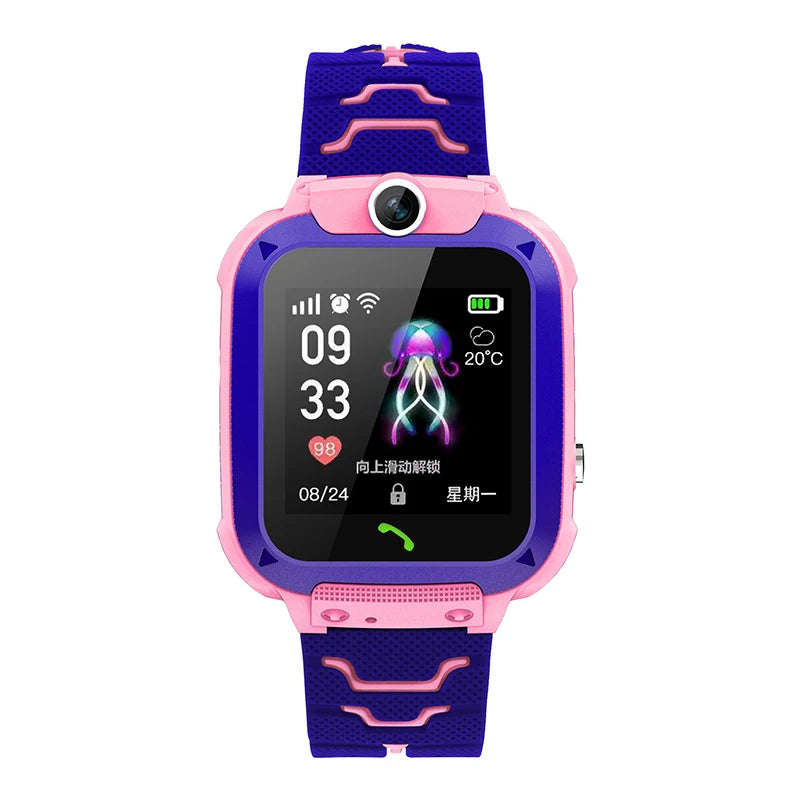 Kinder-Smartwatch mit Kamera, wasserdicht, GPS-Tracking und Anrufen, SOS-Taste